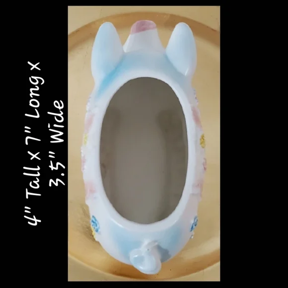 Vntg Napco 7" Mother Pig with 4 Pigglets Planter Made in Japan - Picture 2 of 9